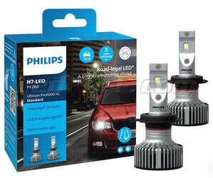 H7 LED Bulbs Philips ULTINON Pro6000 Standard Approved - 11972U60SX2