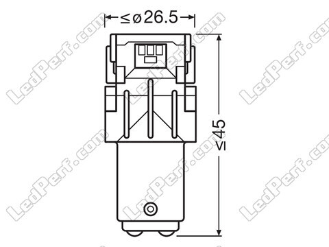 LED bulbs P21/5W Osram LEDriving® SL White 6000K - BAY15d