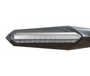 Front view of dynamic LED turn signals with Daytime Running Light for Aprilia Dorsoduro 750