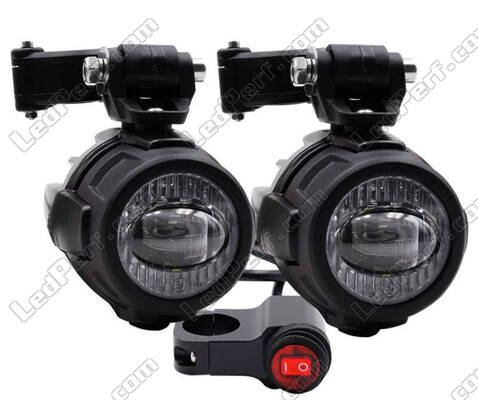 Dual function "Combo" fog and Long range light beam LED for Indian Motorcycle Chief blackhawk / dark horse / bomber 1720 (2010 - 2013)