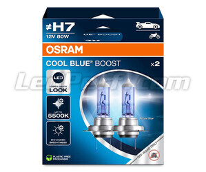 Bulbs H7 Osram Cool Blue Boost 5 500K xenon effect ref: 62210CBB-2HB in packaging of 2 bulbs