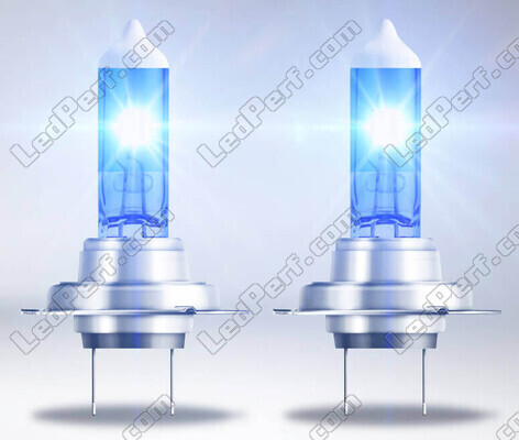 White light of H7 Osram Cool Blue Boost 5 500K Xenon effect bulbs - 62210CBB-2HB