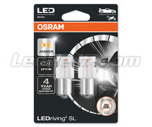P21W amber LED bulbs Osram LEDriving® SL - BA15s