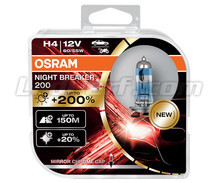 2 x H4 Osram Cool Blue Intense NEXT GEN bulbs 5000K - 64193CBN-HCB